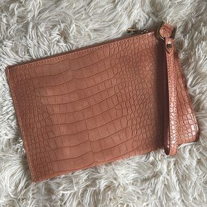 NEW A New Day Zipper Wristlet - Light Salmon Pink & Gold